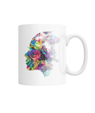 Roses Face White Coffee Mug