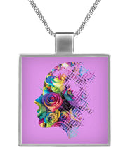 Rose Face Necklace