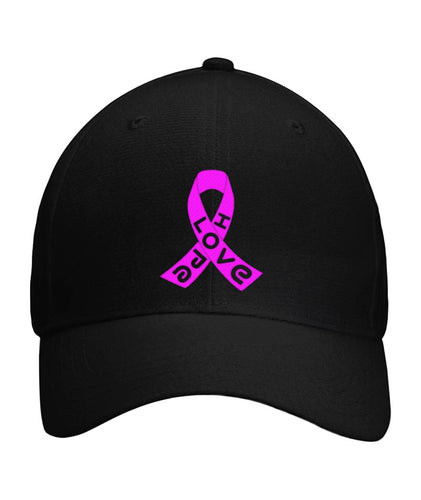 Love and Hope Cancer Ribbon Hat