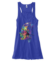 Rose Face Women's Flowy Tank Top