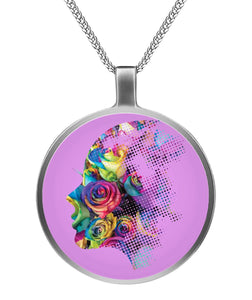 Rose Face Necklace