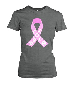 Hope and Love Cancer Ribbon T-Shirt