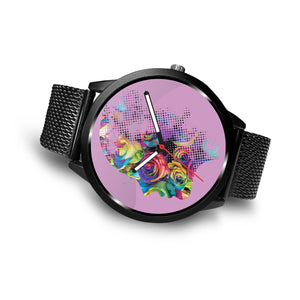 Roses Face Wrist Watch