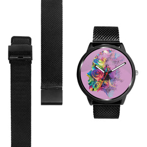 Roses Face Wrist Watch