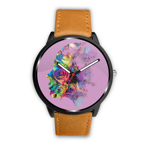 Roses Face Wrist Watch