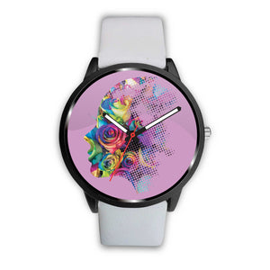 Roses Face Wrist Watch