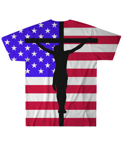 American with Jesus Sublimation Tee