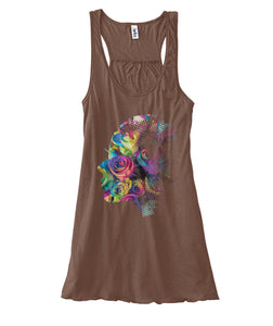 Rose Face Women's Flowy Tank Top