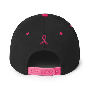 Cancer Ribbon Snapback Hat